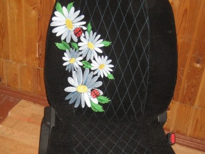 Оригинальные модельные чехлы на сидения для автомобиля Scoda  Fabia 1999-2007 (материал: твид, кожзам; любые тона)