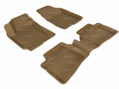 Коврики салона 3D LUX Sotra для Hyundai Elantra 2006-2013, 2 ряда 5 частей, чёрный цвет