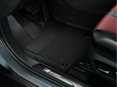 Комплект чёрных резиновых ковриков для Lexus NX, 2014-2021, (оригинал) (Lexus) (PW210-78004)