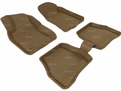 Коврики салона 3D VIP Sotra для VW Passat B5 1996-2005, 2 ряда 5 частей, чёрный цвет