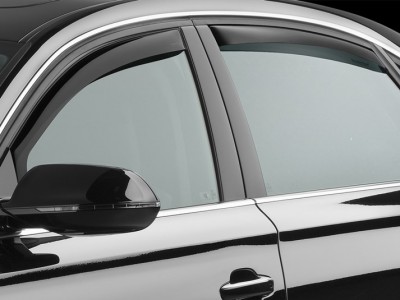 Дефлекторы окон (Weathertech) (USA) для Audi A8 (standart, long) 2010-2017, (передние, задние; тёмные,) (82554; 84554)