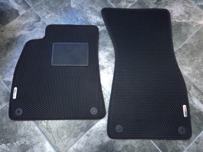 Коврики в салон EVA (шестиугольник) для Audi A6 C8 2018-, к-т 4 шт., (цвет: чёрный) (ch-de-s09-2024-ek)