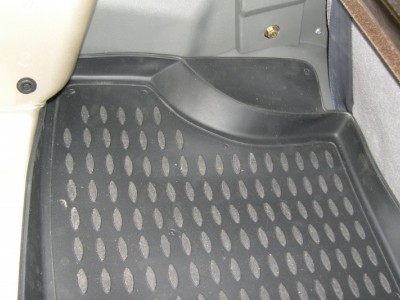 Коврик в багажник Novline для BYD Flyer 2005-н.в., универсал (полиуретан; чёрный)