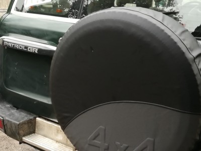 Чехол на запасное колесо джипа 4X4 (кожзам) (R 15-16/ 17)