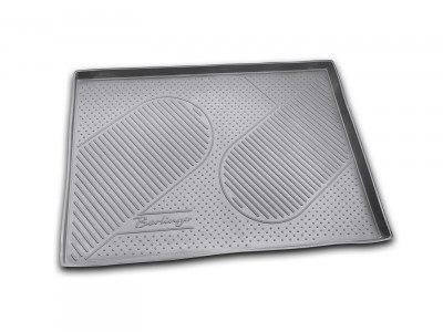 Коврик в багажник Novline для СITROEN Berlingo B9 2008-2015 (полиуретан, чёрный, серый)