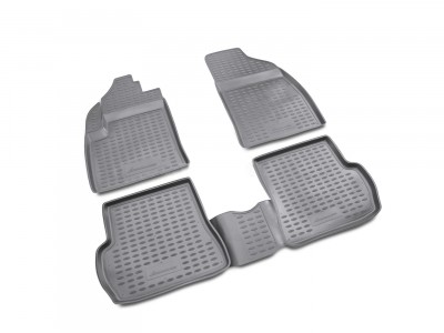 Коврики в салон для FORD Fiesta 2001-2008, 4 шт. (полиуретан) Novline