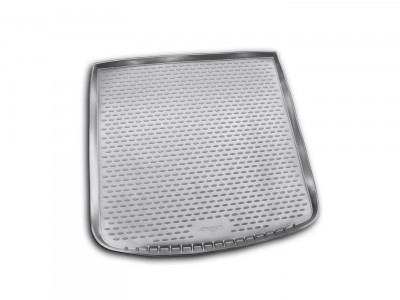 Коврик в багажник Novline для DODGE Journey, 2008-н.в., кросс.верх. (полиуретан, чёрный, серый)