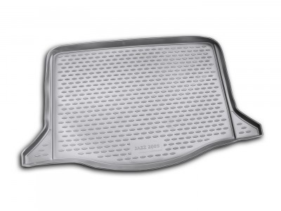 Коврик в багажник Novline для HONDA Jazz 2009-н.в., хб. (полиуретан, чёрный, серый)