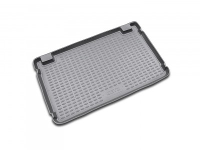 Коврик в багажник Novline для HYUNDAI Getz 2002-2011, хб. (полиуретан, чёрный, серый)