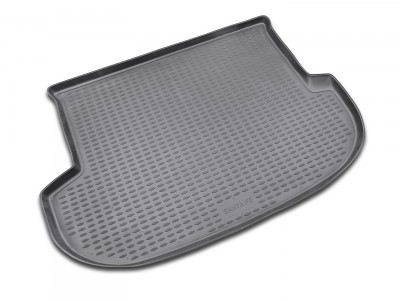 Коврик в багажник Novline для HYUNDAI Santa Fe (II) 2006-2012, 5 мест., внед. (полиуретан, чёрный, бежевый)