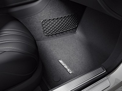 AMG коврики салона велюровые черные для Мерседес S class W222, 2013-н.в., 4 шт, 1 шт.