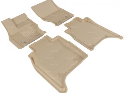 Коврики салона 3D LUX Sotra для Land Rover Range Rover Autobiography Long 2013-н.в., 2 ряда 4 части, чёрный цвет